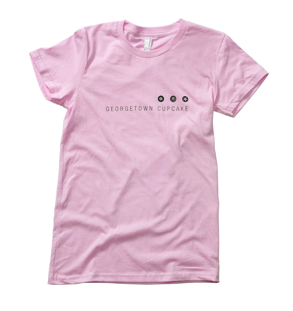 Logo T shirt Pink Georgetown Cupcake logo-t-shirt-pink-georgetown-cupcake