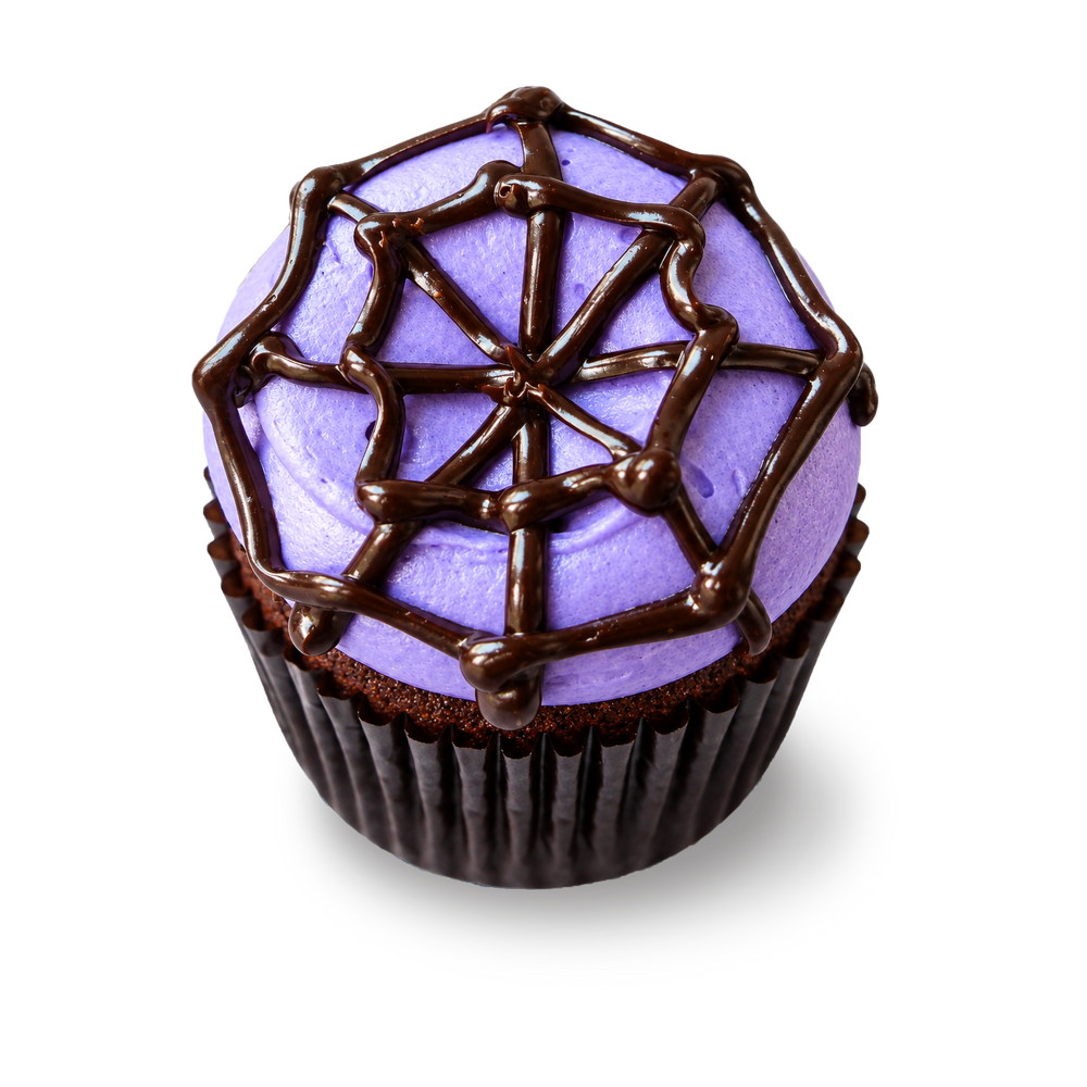 Chocolate Toffee Spider Web